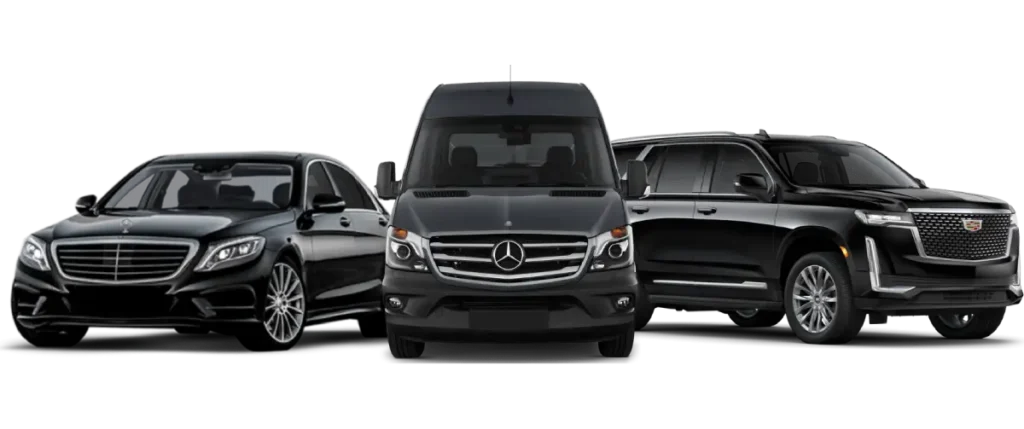 Executive sedan, luxury SUV, and Sprinter van fleet offering car and limo service from New York and New Jersey to LaGuardia Airport